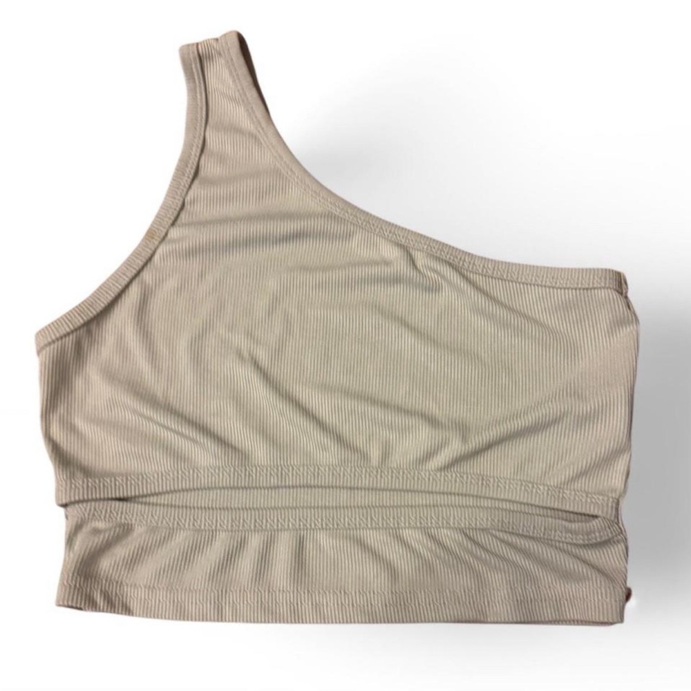 One-Shoulder Mint Green Crop Top